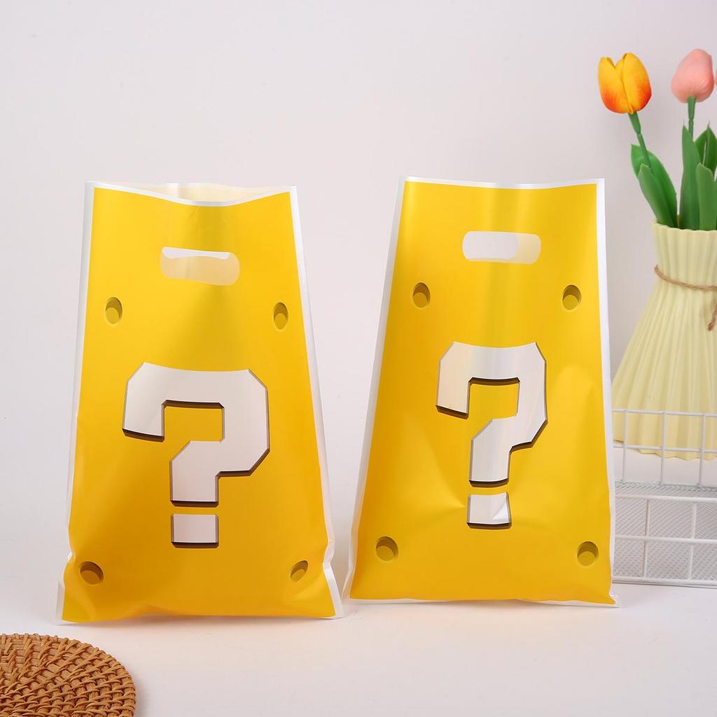 Yellow Pearlescent Gift Bag - Birthday Party Candy Handbag