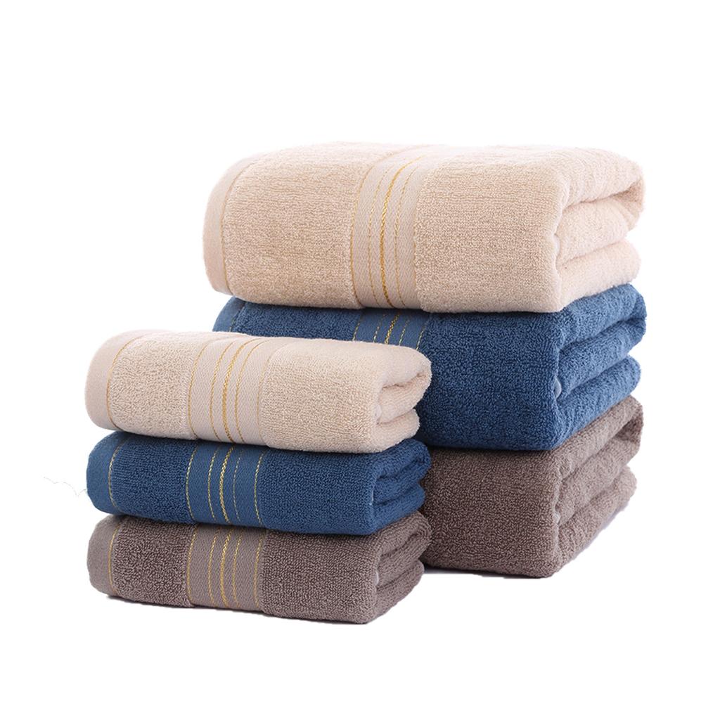 Pure Cotton 32-strand Gold Silk Towel Set Business Towel Embroidery Thickened Face Towel