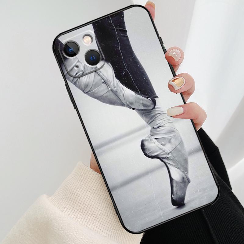 Ballerina Ballet Dance Girl Phone Case For iPhone 11 12 14 Pro Max 13 Mini X XR XS Max 7 8 Plus SE 2020 Soft Back Cover