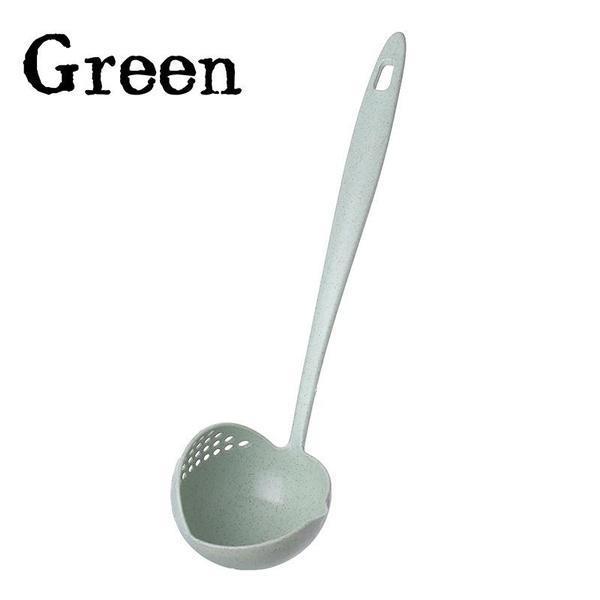 5Pcs Colander Household Wheat Straw Kitchen Plastic Colander High Temperature Resistant Soup Spoon Household Long Handle Hot Pot Spoon