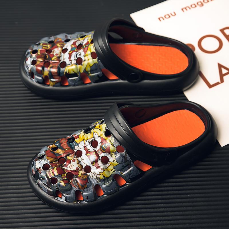 Fashion Fashion Sandals Waterproof Slippers Men Shoes Outdoor Soft Sole Shoes Clogs Eva Beach Home Summer Breathable Couple Shoes
