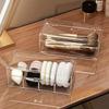 Acrylic Transparent Makeup Brush Holder, Organizer of Hair Accessories, Lipstick and Cosmetics Storage Box