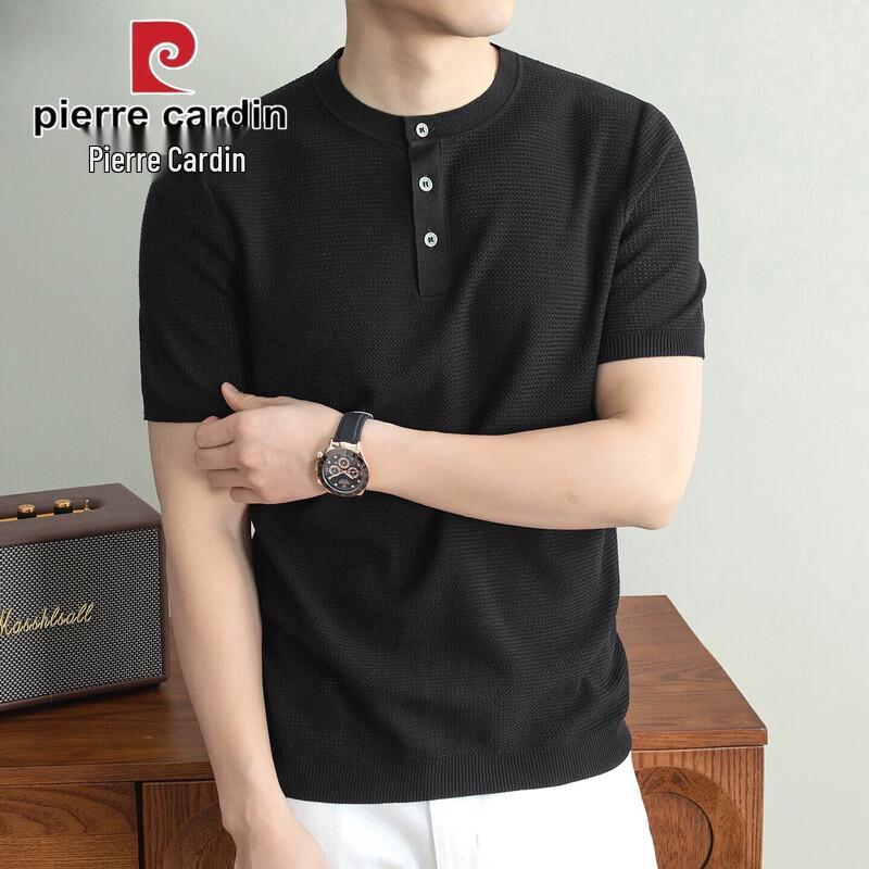 Pierre Cardin Men s Tencel Linen Blend Henley Short Sleeve T-Shirt 3XL