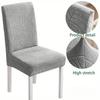 High Back Dining Chair Cover Stretch Jacquard Jacquard Chair Cover Stretch Chair Cover  Kitchen