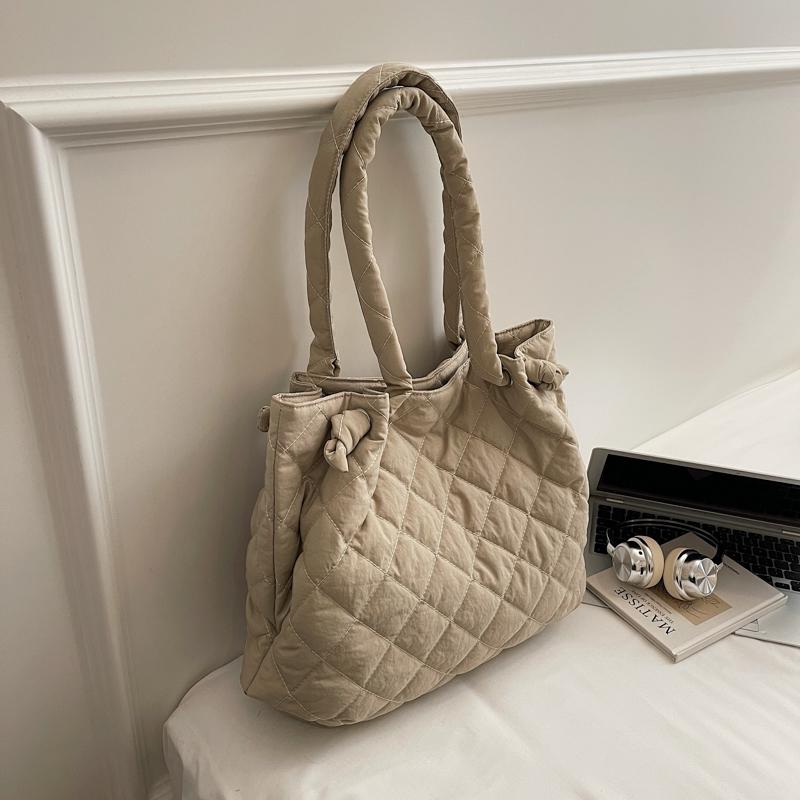 Diamond Embroidery Shoulder Bag Lightweight Commuter Large Capacity Tote Bag