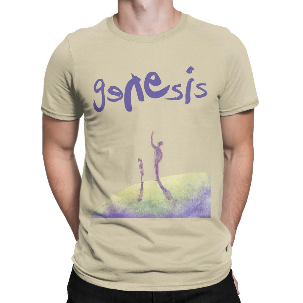 Camisetas de Genesis The Band para Hombre Vintage 100% Algodón Camiseta Cuello Redondo Manga Corta Camiseta Idea de Regalo Tops