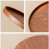 Round Wooden Serving Tray – Multipurpose Plate for Steak, Sushi, Dessert, Salad, Kitchen and Restaurant Tableware