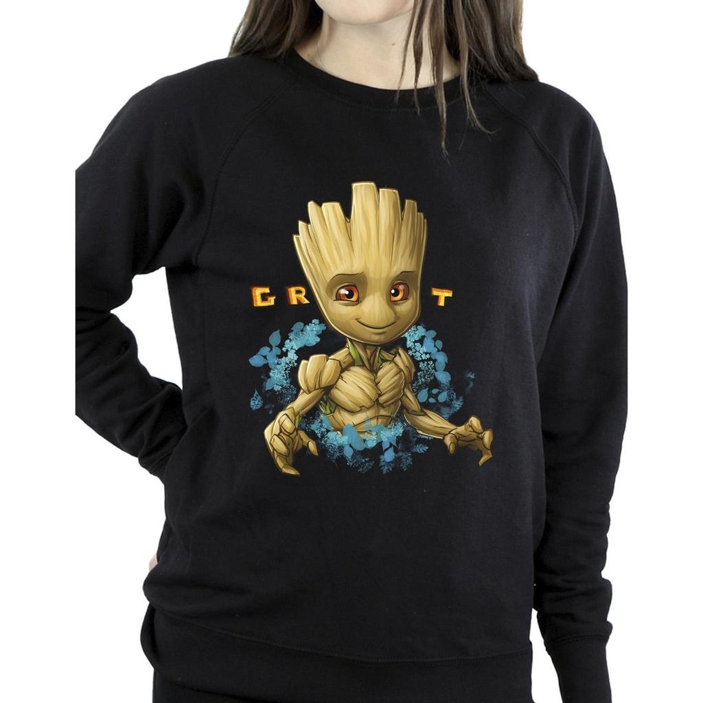 Guardians Of The Galaxy Womens/Ladies Groot Flowers Sweatshirt