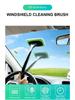 Kit perie pentru curățarea geamurilor mașinii Instrument de spălare a parbrizului în interiorul interiorului ștergător de sticlă auto cu mâner lung Accesorii auto