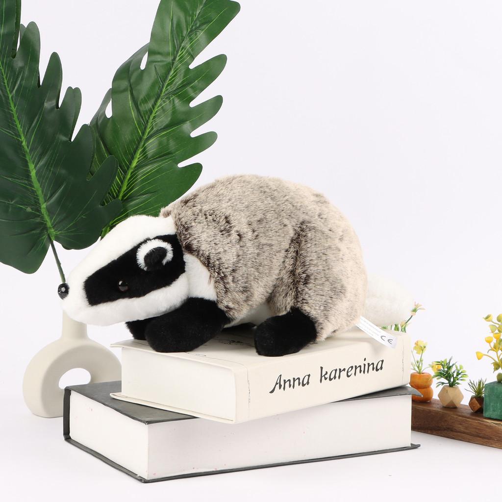 Plush Toy Badger Animal Stuffed Doll Cartoon Bedroom Decoration Kids 36cm Gift
