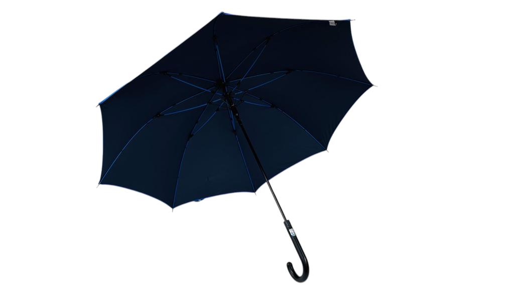 Rose Sangyo 65cm Blue Rib Jump Embossed 35654802 Umbrella, Navy,