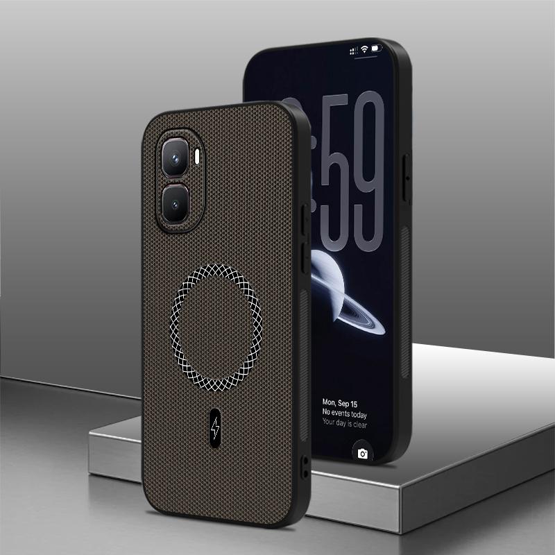 Pro Infinix GT 50 Pro Pouzdro Luxusní Magnetické Matné Šetrné k Pokožce PU Kožené Kryt Nárazuvzdorné Pro Magsafe Bezdrátové Nabíjení Funda