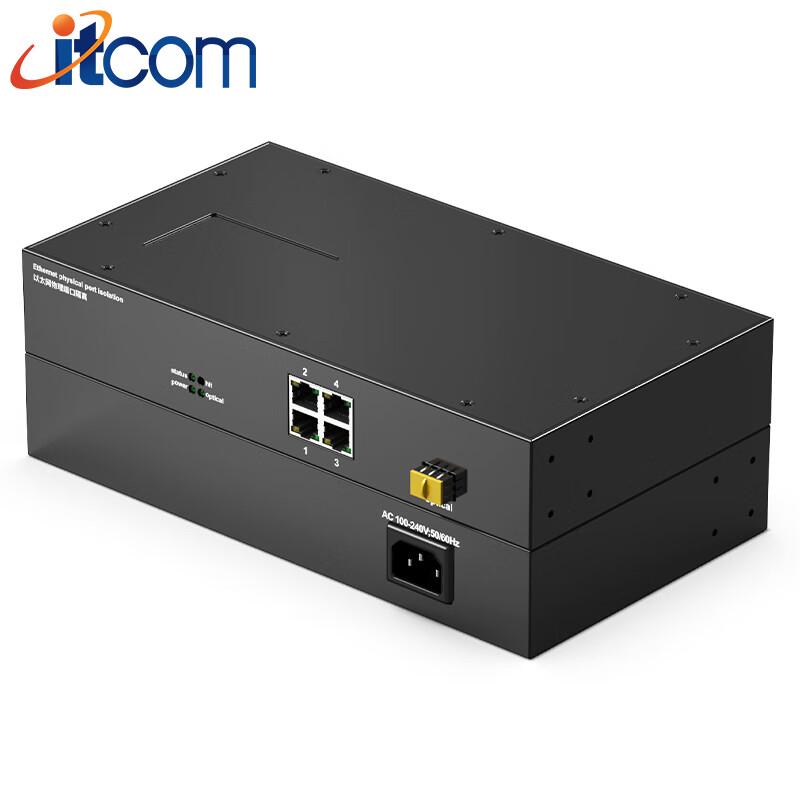 itcom Telecom-Grade 4-Channel 10G LED Fiber Optic Transceiver