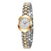 Women's exquisite fashion high appearance level drill point dial small dial steel band quartz watch.