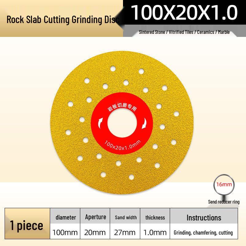 45° Beveling Disc: Dual-Use Saw & Flat Grinder for Sintered Stone Tile