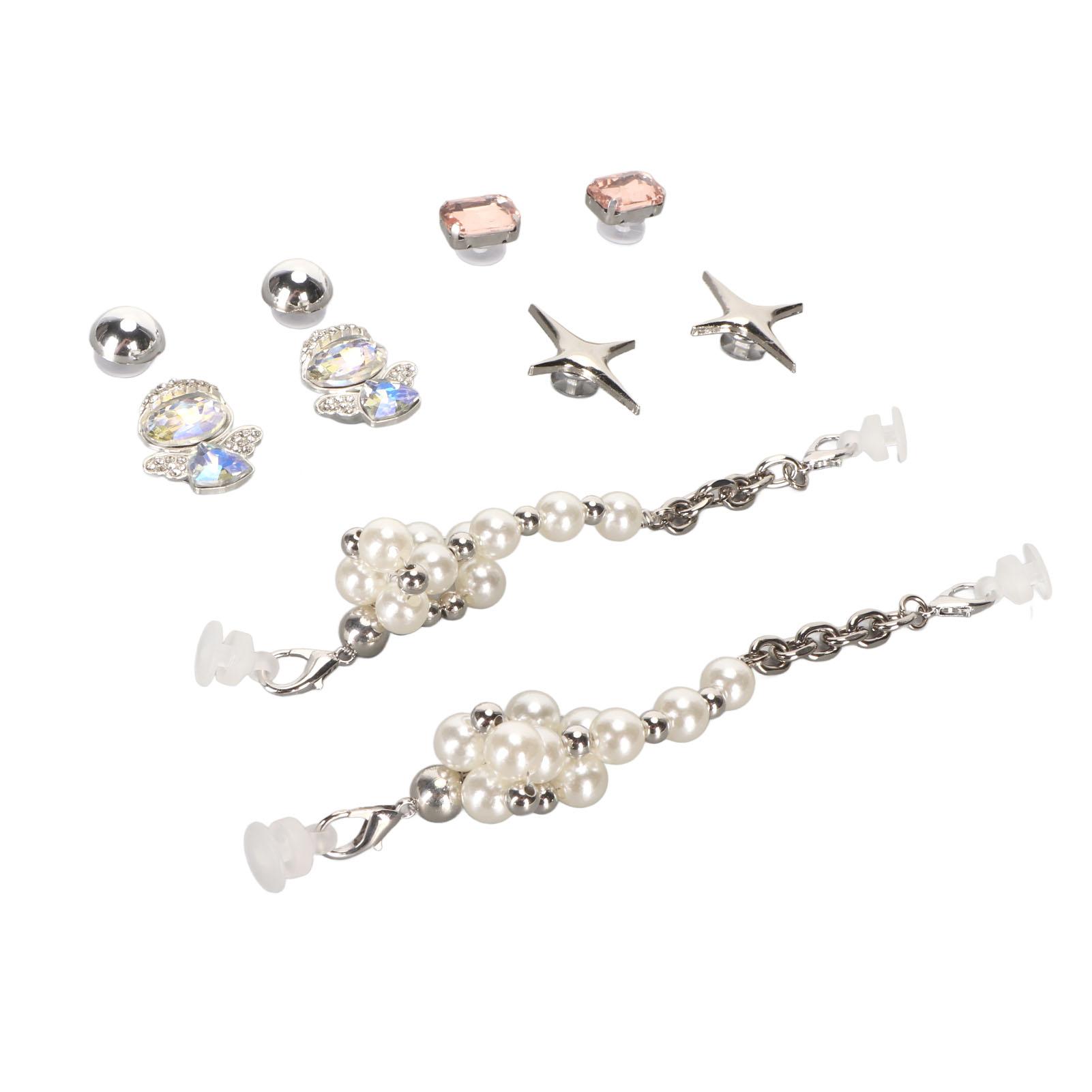 

Декоративные зажимы для обуви, стильные блестящие пряжки для обуви, съемные аксессуары для украшения обуви