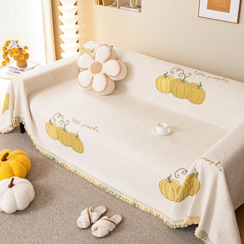 

Мультяшный светильник, роскошный диван-полотенце «все включено» с тыквой, пылезащитный чехол для гостиной, тканевое одеяло, одеяло 180*130cm