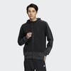 adidas Essentials 3-Stripes Sports Casual Hooded Jacket Men Outerwear Black IA6962