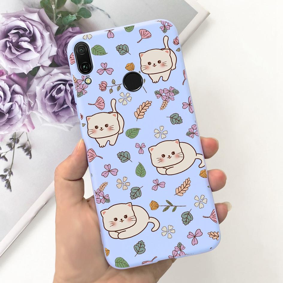 For Huawei Y9 2019 Case JKM-LX2 JKM-LX3 Cover Cute Cat Heart Dinosaur Capa Soft Slim Coque For Huawei Y9 Prime 2019 STK-L21 Case