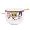 Bol à ramen - naruto - team seven - 414ml - blanc - rond