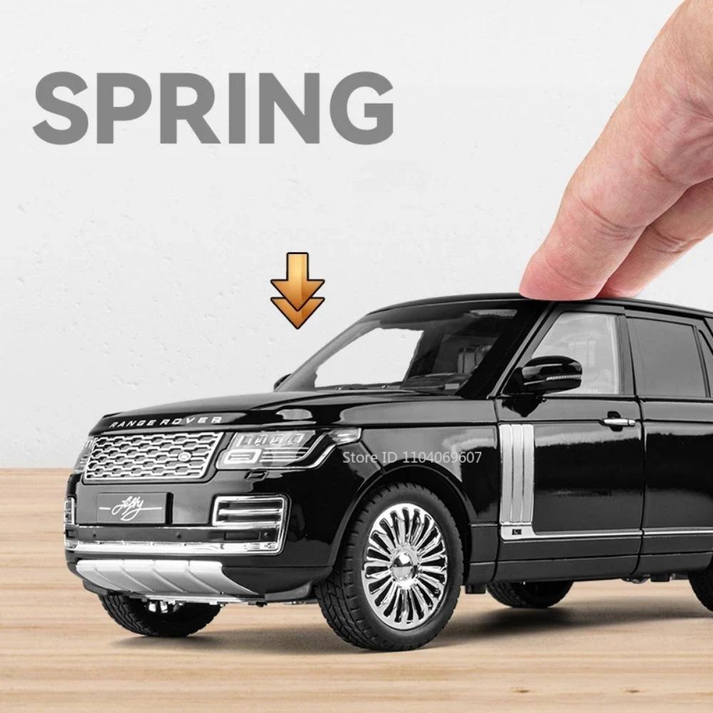 Große Größe 1:18 Range Rover Modellauto Spielzeug Legierung Druckguss Sound & Licht SUV Geländewagen Miniaturmodelle Für Kinder Geschenke