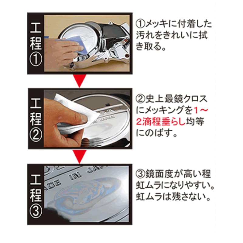 Nakarai and Sabitoriking plus a dedicated cloth and work gloves and are part of the doremi Shop original MEKKING Nakarai protects and polishes removes