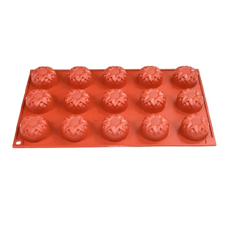 Multiuse 15 Cavity Chrysanthemum Silicone Molds For Baking Cakes Soap Candle Nonstick Oven Safe Kitchen Essential