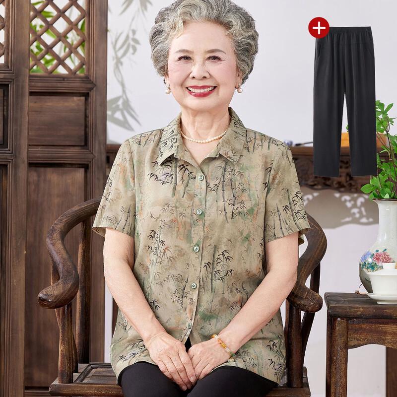 Grandma s Summer Short-Sleeve Suit 5XL