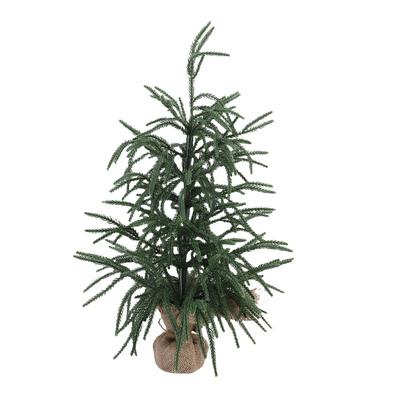 Artificial Xmas Tree PET Green Mini Xmas Pine Tree Tabletop Centerpiece for Home Holiday Indoor Dining Table Decor 60cm