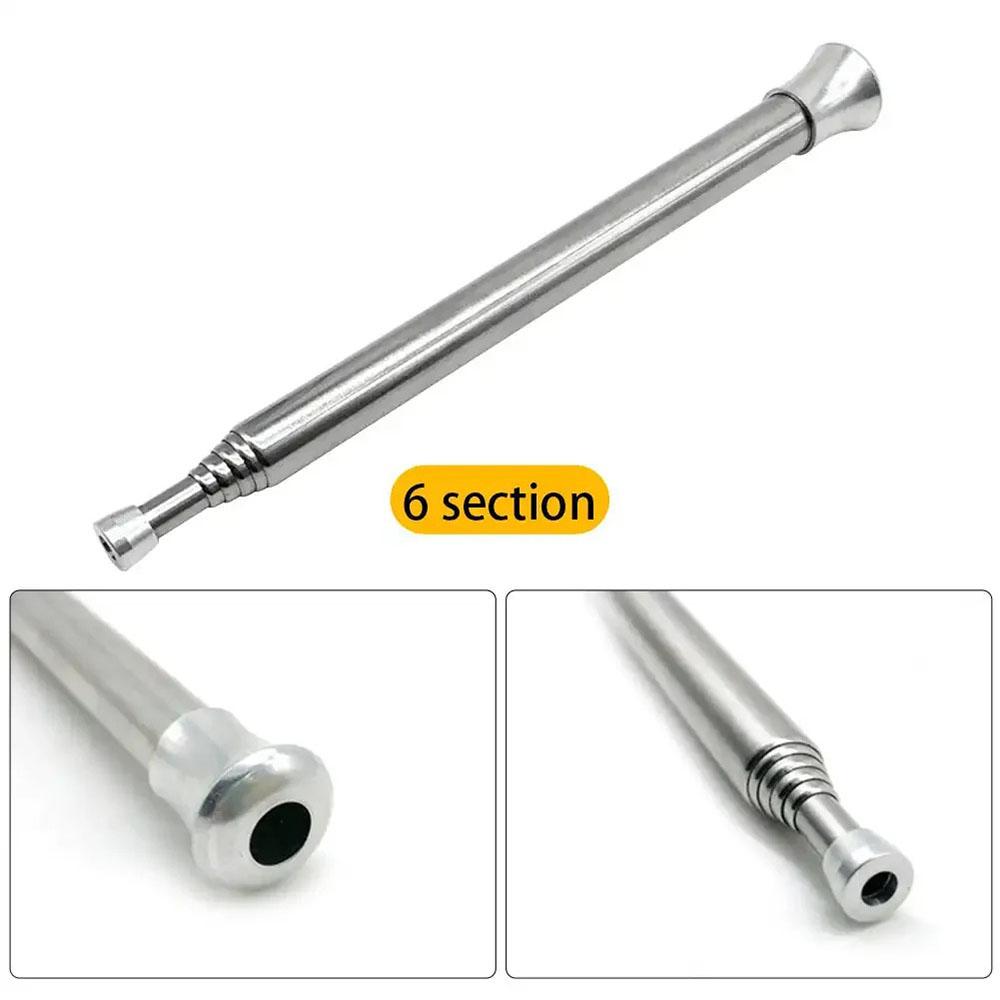 Portable Blow Fire Tube Telescopic Fire Blow Pipe Stainless Steel Blow Fire Tube Safety Camping Hiking Tools No Mouth Injury