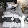Heart Print Duvet Cover Set King Size Reversible Bedding Set Microfiber Modern 1 Quilt Cover Zipper Closure with 2 Pillowcases