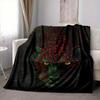 1pc Neon Leopard Print Blanket Lightweight Flannel Blanket Throw Blanket For Sofa, Bed, Travel, Camping, Livingroom, Office Yy251015114