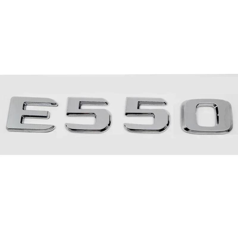 3D Letters Car Tail Emblem Rear Trunk Sticker Badge for Mercedes Benz E200L E260L E300 E320L E320 E350L E350 E500 E550 E Class