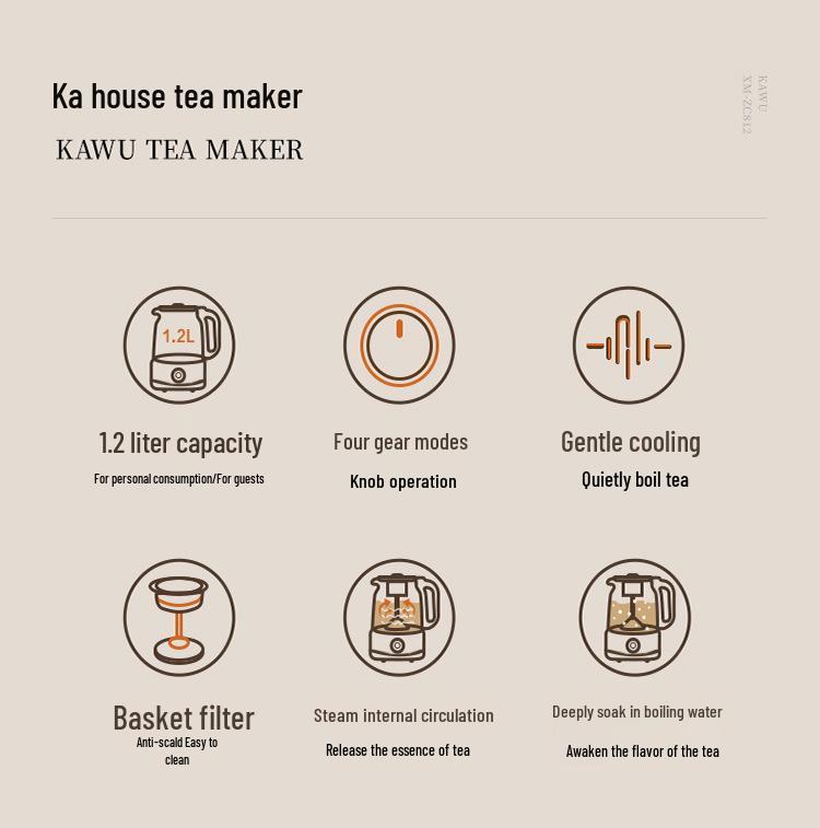 Kawu Health Pot: Multifunctional Herbal Tea & Medicine Decoction Kettle