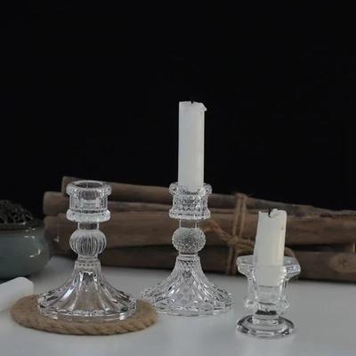 Yenilik Cam Mumluk İskandinav Dekor Şamdan Romantik Mum Standı Masa Aksesuarları Düğün Centerpieces Süs Hediyeler