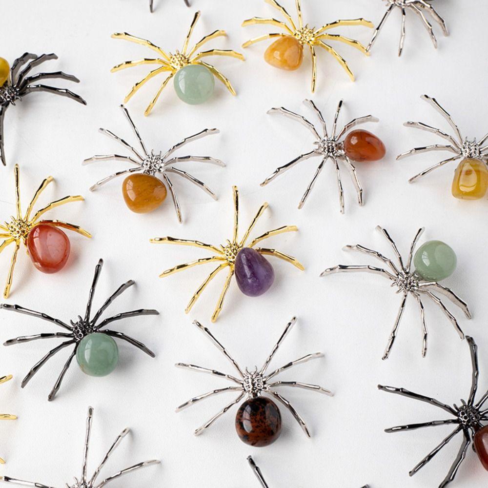Spider Shape Spider Miniatures Crystal Spider Crystal Crafts Spider Ornaments  Party Decorations