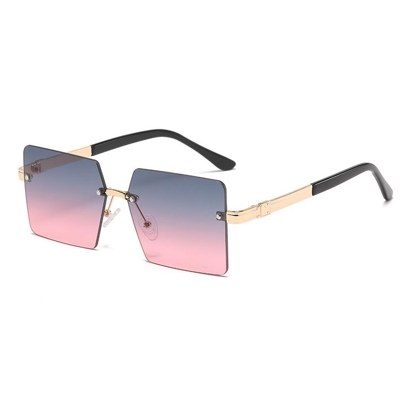 Women s Retro Frameless Square Sunglasses - High-End UV400 Protection for 2025