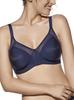 Soft Women's Bra with Tulle, No Wires, and Smooth Cups, Blue Soft Women's Bra with Tulle, No Wires, and Smooth Cups, Blue
