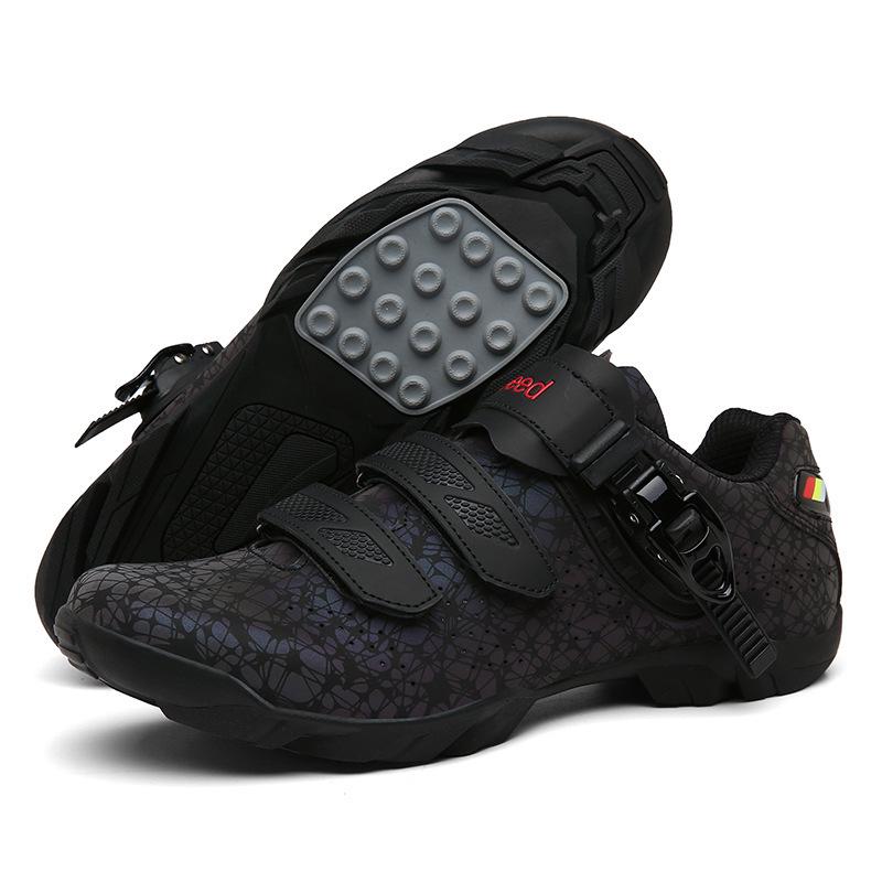 Dual-Use Professional Cycling Shoes for Men & Women - Road & Mountain Bike Racing with Hard Sole