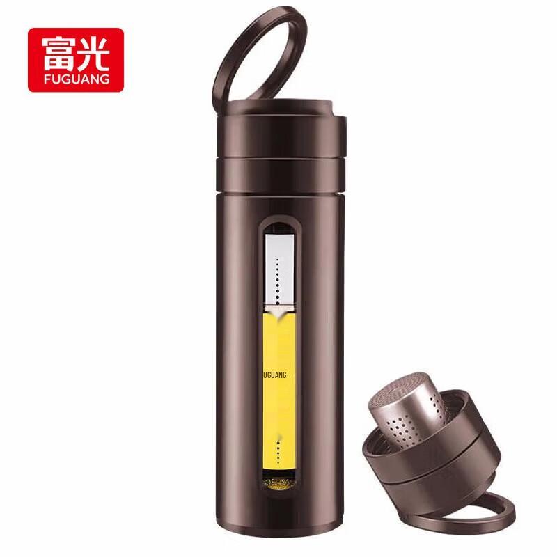 Fuguang Men s Business Double-Layer Tea Infuser Glass Bottle