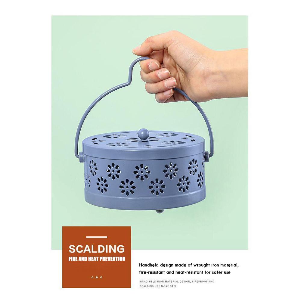 Cover Mosquito Coil Tray Holder Anti-fire Mosquito-repellent Holder Portable Incense Burner
