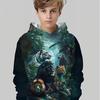 Tiger, Lion, Leopard Patterns, Hooded Sweaters for Birthday Parties, Fashionable Children's Fashion, Young Adventurers