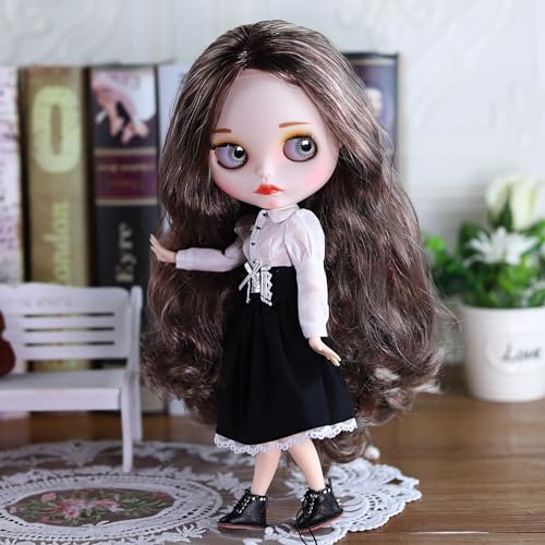 ICY Fortune Days 30cm Doll Body Only, Cute Practice Doll BJD with 4-Color Eye Changes, Wig Change, and Hand Changes