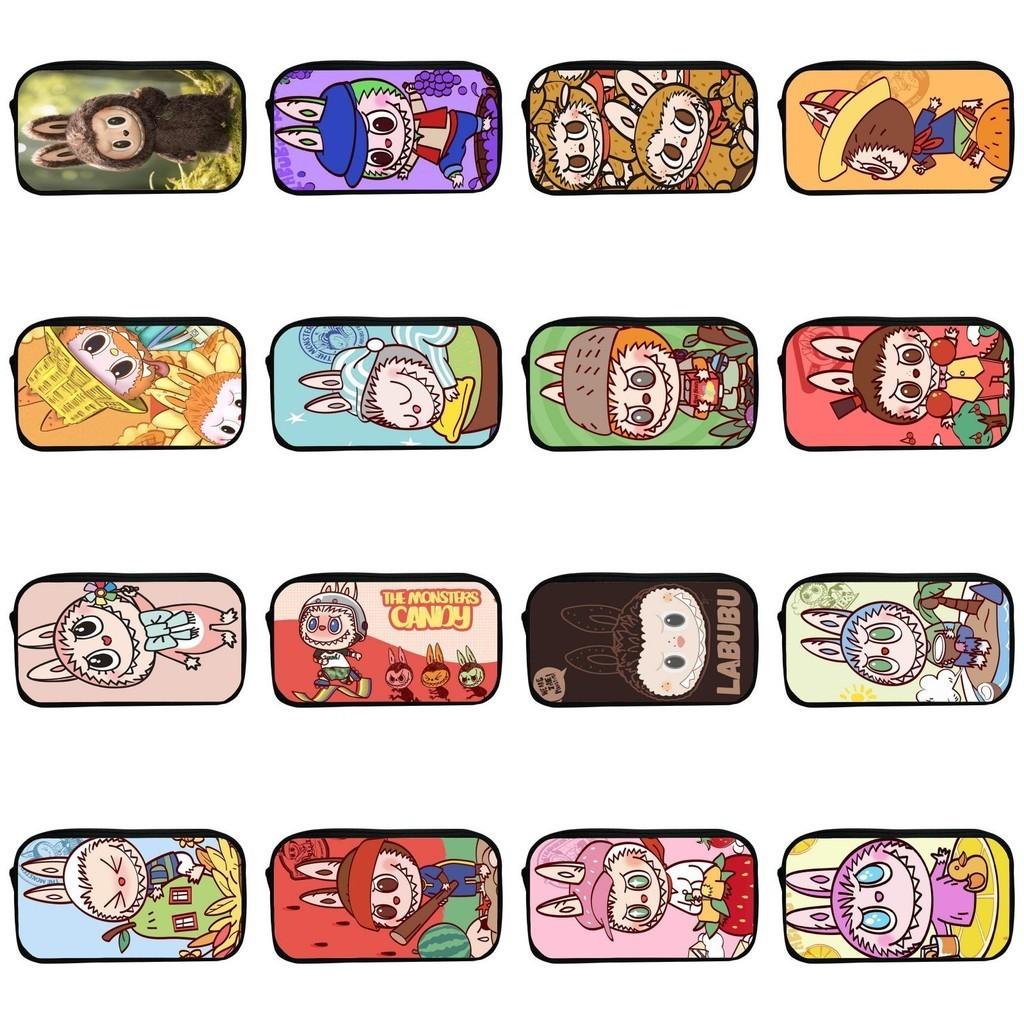 Sött tecknad kanin pennskrin för barn Hållbart polyester-pennfodral