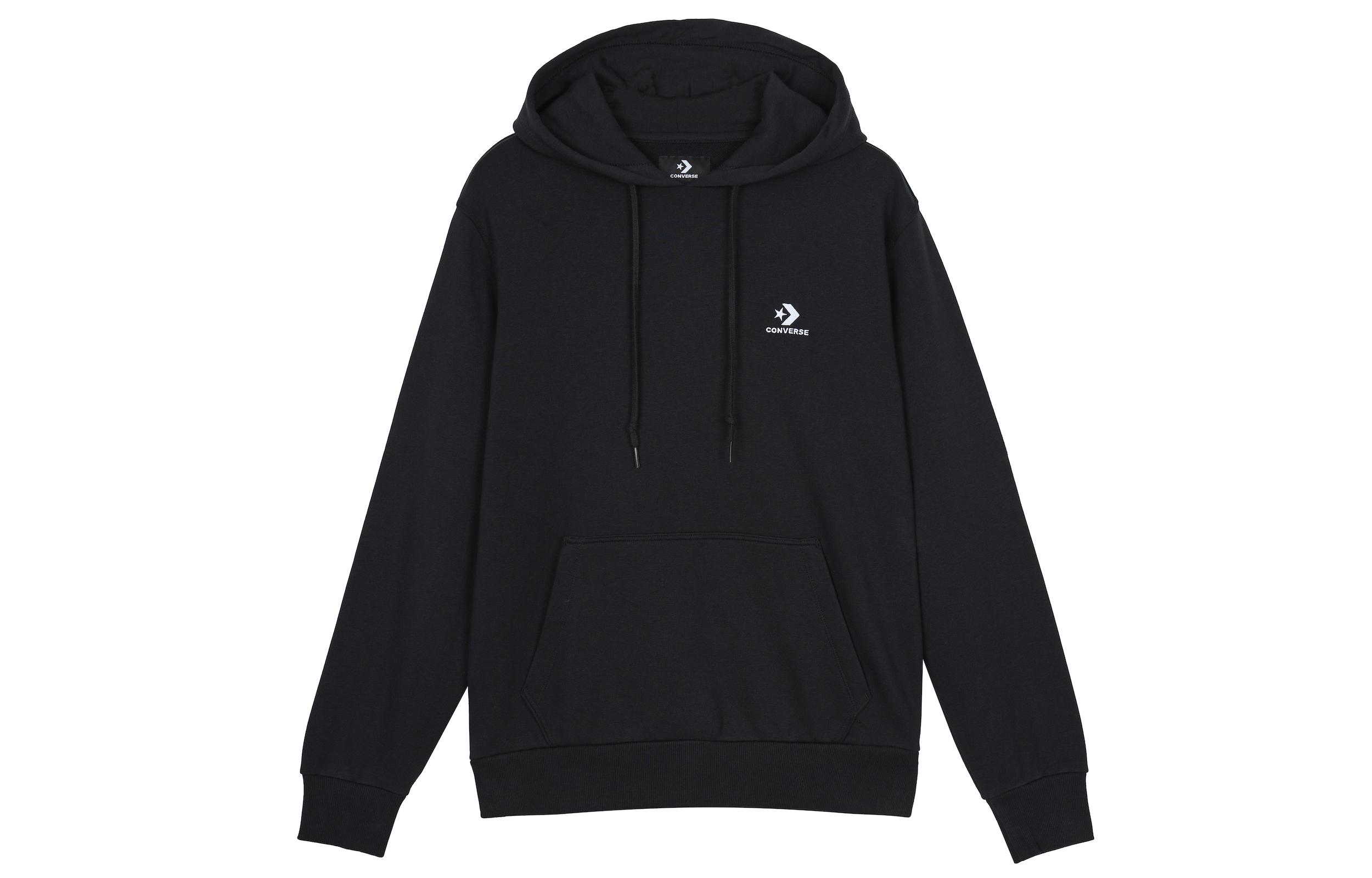 Converse Sweatshirts Men s Black Hooded Moderate Regular 10020343-A01 S