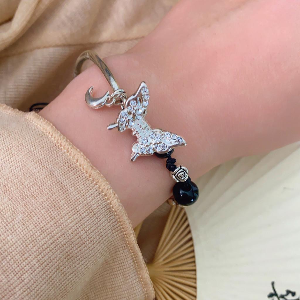 Butterfly Chic Rose Bracelet Womens Summer Fashion Retro National Style
