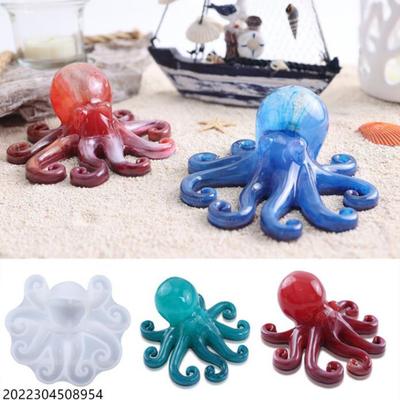 DIY Kristall Tropfenform, Epoxidharz, Ozean, 3D Krake, Tintenfisch, Krake, Spiegel, Silikonform