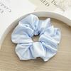18cm Oversized Satin Scrunchies Solid Color Elastic Hair Band Women Girls Ponytail Holders Accessories Chic Hair Rope Ties