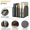 Desk File Organizer 5 Sections Upright Mesh Desktop Organizer File Sorter Office Organization File Holder for Home, Office