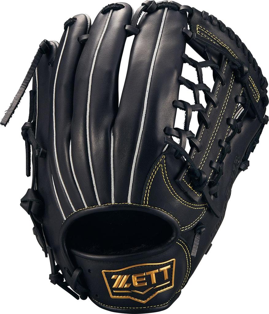 ZETT Soft Steer Baseball Black Size 5 Glove, All-Around, Left-Handed Throw, (1900), (BRGB35530F)